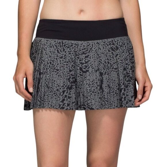 Lululemon Pleat To Street Skirt IIWatermark Slate Black size 6 - Picture 2 of 14